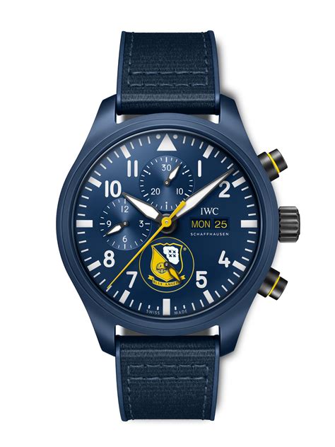 iwc pilot chronograph blue angels|iwc blue angels.